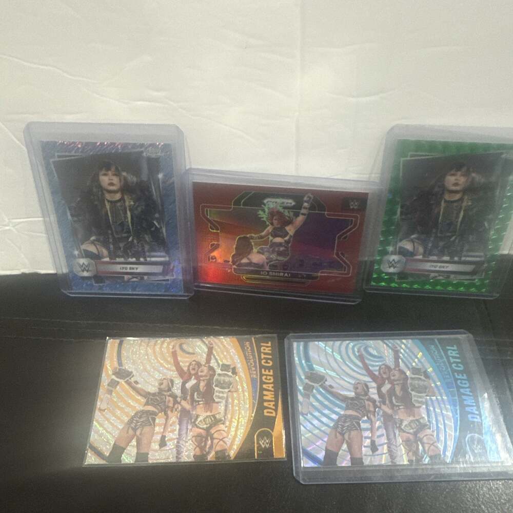 WWE Iyo Sky Io Shirai Damage CTRL Holo Refractor Lot of 5 Cards /99